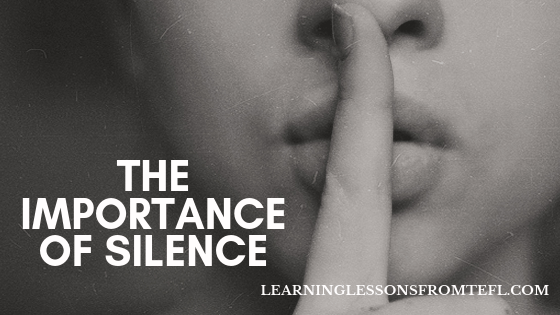 The importance of&nbsp;silence