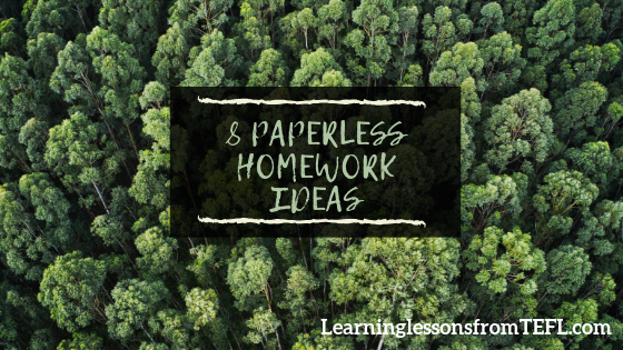 8 paperless homework ideas
